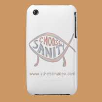"Choose Sanity" iPhone 3 Case casemate cases