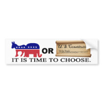 Choose the Constitution Bumper Sticker bumper stickers