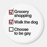 CHOOSE TO BE GAY CHECKLIST.png Magnets