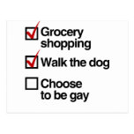CHOOSE TO BE GAY CHECKLIST.png Post Cards
