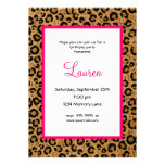 Choose Your Age Leopard 21st Birthday Invitation invitations