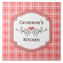 Choose Your Color Cozy Plaid Kitchen Tile tiles