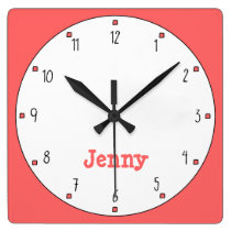 Choose YOUR Color Personalized wall clocks