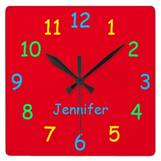 CHOOSE YOUR COLOR, Personalized Clock Custom