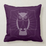 Choose Your Color Wise Old Owl Pillow