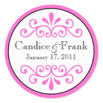 Choose your own color Customizable Monogram Label stickers