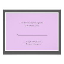 Choose Your Own Color Reply cards Personalized Invitations