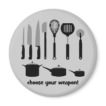 choose your weapon refrigerator magnets