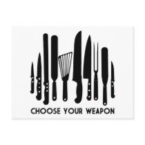 Choose Your Weapon postcards by LabelMeHappy Choose Your Weapon postcards