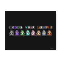 Choose Your Weapon Postcard