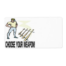 Choose Your Weapon Shipping Labels
