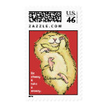 Choosy Snoozy Hamster Cartoon Postage