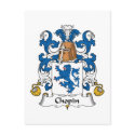 Chopin Family Crest postcards