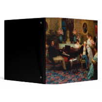 Chopin Playing the Piano Vinyl Binder