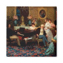 Chopin Playing the Piano Magnet