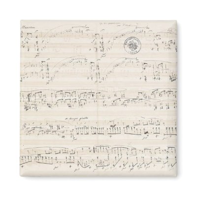Chopin Polonez-Fantasy manuscript Fridge Magnets by agorina