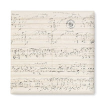Chopin Polonez-Fantasy manuscript magnets