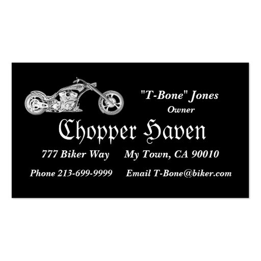 Chopper Business Card