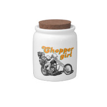 Chopper girl candy jars