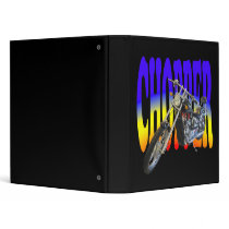 chopper motorcycle 3 ring binders