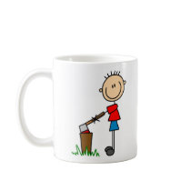 Chopping Wood Camping Mug by stick_figures Chopping Wood Camping Mug