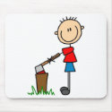 Chopping Wood Mousepad