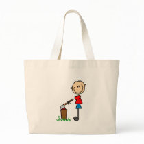 Chopping Wood Stick Figure Bag by stick_figures Chopping Wood Stick Figure Bag