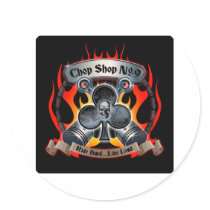 Chopshop No.9 logo stickers