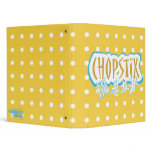 "Chopstix" Fictional Chinese Take-out Logo Binder