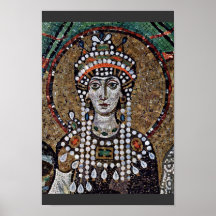 Chor Mosaics At San Vitale In Ravenna, Szene: Empr Poster