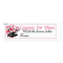 Chore Coupon for Mom Business Cards