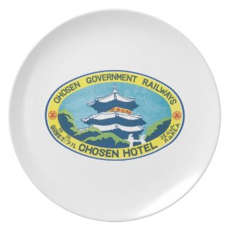 CHOSEN HOTEL Chosen Government Railways, Seoul Dinner Plate