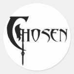 Chosen (Vertical Scythe) Round Stickers