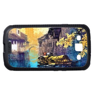 Chou Xing Hua Suzhou Scenery river sunset painting Galaxy SIII Covers