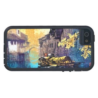 Chou Xing Hua Suzhou Scenery river sunset painting iPhone 5 Covers