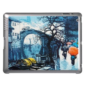 Chou Xing Hua Suzhou Scenery vintage chinese art iPad Cover