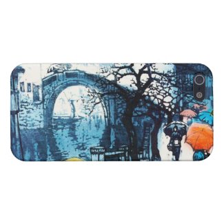 Chou Xing Hua Suzhou Scenery vintage chinese art Cover For iPhone 5/5S