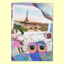 Chouette Owl Goes To Paris cards