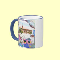 Chouette Owl Goes To Paris mugs