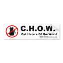 CHOW Bumper Sticker bumper stickers
