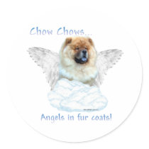 Chow Chow Angel - Sticker