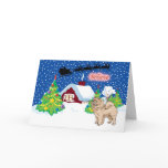 Chow Chow Believe In Santa Christmas Card