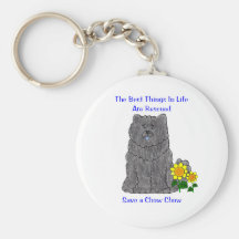 Chow Chow Black Best Things In Life Keychain