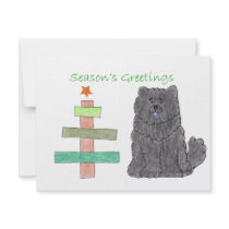 Chow Chow Black Stick Tree invitations by giftsjustforuholiday Chow Chow Black Stick Tree invitations