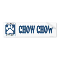 Chow Chow Blue bumper stickers by GenuineDogOwner Chow Chow Blue bumper stickers