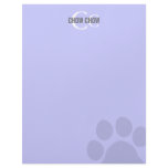 Chow Chow Breed Monogram Design Personalized Letterhead