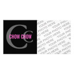 Chow Chow Breed Monogram Design photo cards