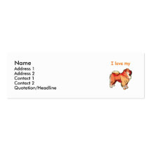 Chow Chow  Business Card Templates