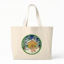 chow chow cabin canvas bag