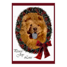 Chow Chow Christmas Gifts Business Cards
